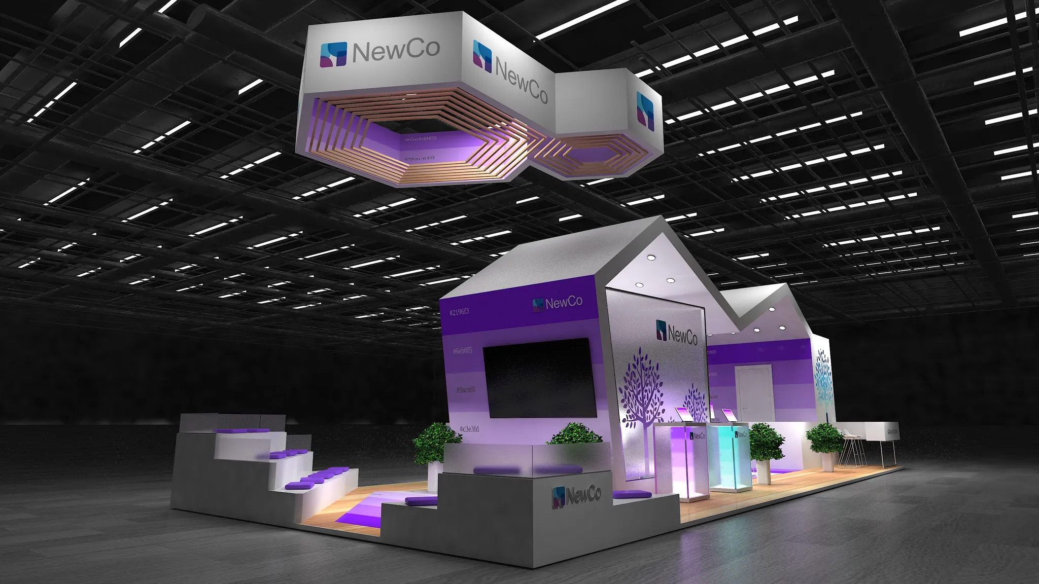 20x50 Île booth design by Reaction Space